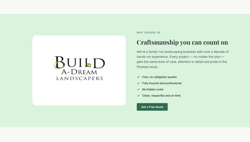Build A-Dream Landscape Gardeners screenshot 1